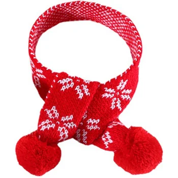 Рождественский шарф для домашних животных Нежная одежда для собак и кошек Дышащий шарф для домашних животных Рождественский шарф для домашних животных