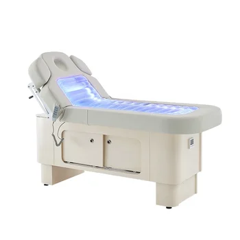 Салон красоты Гидротерапевтическая кровать Электрический лифтинг Красочная фототерапевтическая кровать Интеллектуальная массажная кровать для лица с постоянной температурой