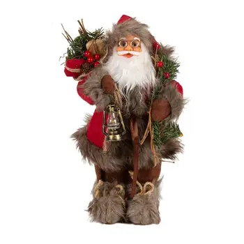 Санта-Клаус Фигурки Украшения Милый Санта-Клаус Украшения для рождественской елки Санта-Клаус Рождественская кукла скульптура статуя Крыльцо