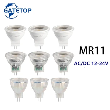  светодиодный мини-прожектор COB MR11 GU4 AC / DC12-24 В 3 Вт Высокий свет Теплый белый свет Подходит для кухонного логова Замена 20 Вт 50 Вт Галоген