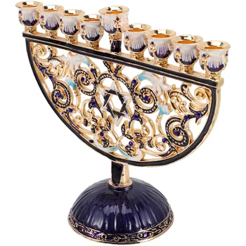 Свечи и держатели для меноры Ханукальный чайный свет Настольные украшения для Шаббата
