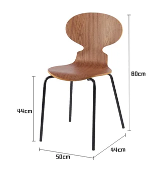 Скандинавское кресло из массива дерева муравей обеденный стул домашний современный минималистичный стул для отдыха в кофейне для обсуждения стульев.