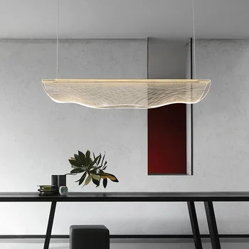 Современный минималистичный акриловый светодиодный светильник для столовой люстра освещение гостиная декоративный свет кухня спальня люстра освещение