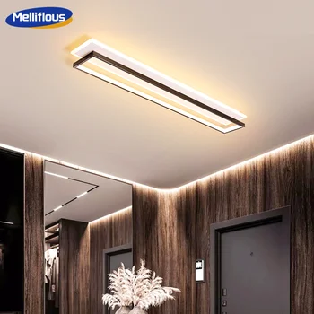 Современный светильник для прихожей Светодиодные потолочные светильники для коридора Длинные проходы Креативные дизайнерские лампы для крыльца, спальни, кухни, гостиной