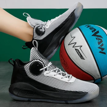 Спортивная пара высокие баскетбольные кроссовки повседневная обувь большие мужские и женские кроссовки четыре сезона