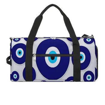 Спортивная сумка Mandala Evil Eye Спортивная сумка с обувью Eyes Мужчины выходного дня на заказ сумка Винтажный багаж Сумка для фитнеса