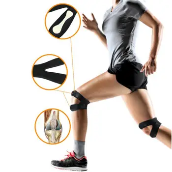  Спортивный протектор для ног Товары для фитнеса Дышащий ремень Амортизирующий давление Коленный ремень Защитный ремень для ног
