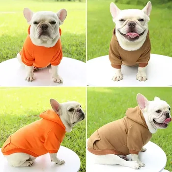 средний флисовый пальто костюмы питомец маленький теплый свитер щенок куртка зимняя собака толстовка с капюшоном одежда жилет одежда рубашка для милых