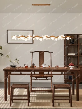  Столовая Люстра Zen Чайная комната Лампы Персонализированная креативная лампа Lotus Strip Bar