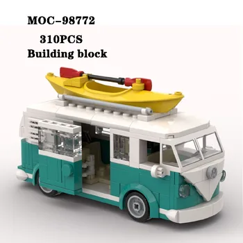  Строительный блок MOC-98772 Супер Автобус Модель Автомобиля Игрушка Сборка 310 шт. Взрослое и детское образование Игрушка Подарок на день рождения и Рождество
