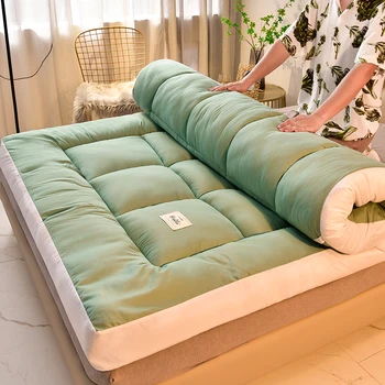 Теплый и дышащий матрас подушка бытовой утолщенный супер мягкий студенческий матрас для общежития татами напольный коврик для сна