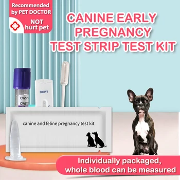 Тест на беременность для собак Полоска Карта теста на беременность для собак Тест на беременность для собак Набор для теста на беременность кошки Ветеринарные принадлежности