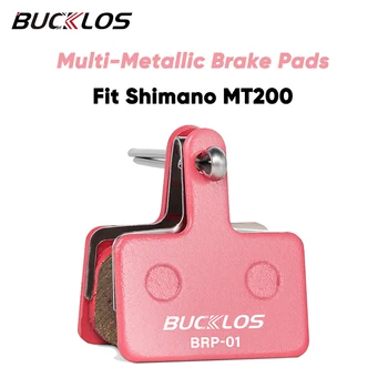 Тормозные колодки BUCKLOS подходят B01S B03S B05S Велосипедные мультиметаллические дисковые тормозные колодки для SHIMANO MT200 Прочные тормозные колодки для шоссейных велосипедов MTB