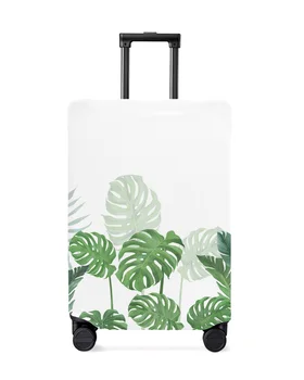  Тропические растения Монстера Чехол для багажа Эластичный чемодан Протектор Багаж Чехол для пыли Чехол для 18-32 дюймов Дорожный чехол