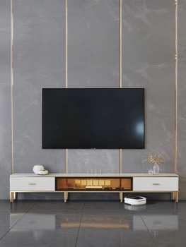 тумба под телевизор Современная минималистичная белая гостиная роскошный чайный столик ТВ-тумба