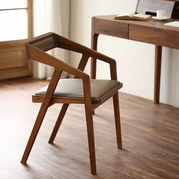 Удобный минималистичный деревянный стул Nordic Lounge Офисный макияж Дизайн столовой Стулья Продвинутая современная мебель для взрослых Mueblesa