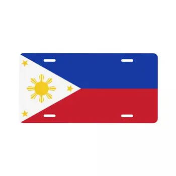украшение номерного знака 15 см X 30 см Ft PHL PH Филиппины Филиппины Флаг Логотип