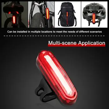  Ультра яркий 6 режимов Велосипедный задний фонарь USB Перезаряжаемый светодиодный задний фонарь для дорожных шлемов MTB Простая в установке аксессуары для велосипедов