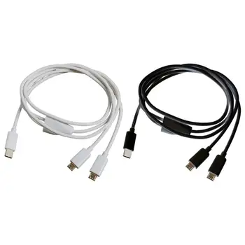 Универсальный кабель типа C к двойному Micro USB Два микроустройства