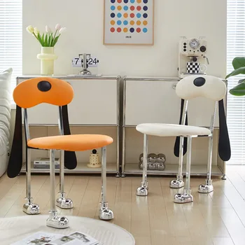 уникальные стулья столовая офисная комната письменный стол современные металлические ножки модный элегантный туалетный столик детский стул европейская сандалия дизайнерская мебель