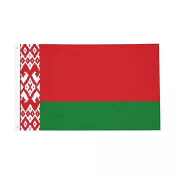 Флаг Беларуси Национальный флаг Открытый баннер Всепогодное украшение Двусторонний 60x90 90x150 см Флаги