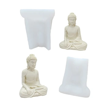 Формы для мыла ручной работы Силиконовый материал в форме Будды для ручного изготовления своими руками R3MC