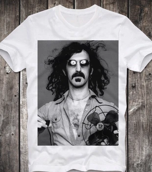 Футболка Frank Zappa Live Ретро Винтаж Капитан Бифхарт Принт Футболки с коротким рукавом O-образным вырезом