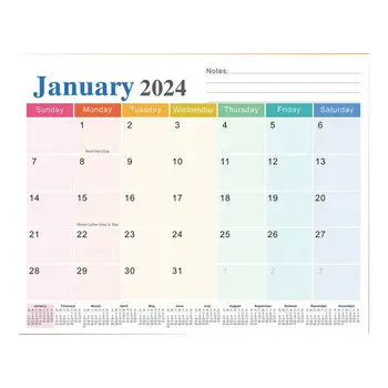Холодильник Магнитный планировщик Оставайтесь организованными с помощью магнитного календаря холодильника 18 месяцев ежемесячно на 2024 год для холодильника