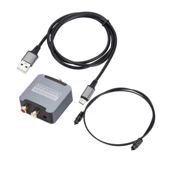Цифро-аналоговый аудиопреобразователь, RCA 3,5 ммJack Цифровой коаксиальный для оптического адаптера Toslink SPDIF для консольных наушников