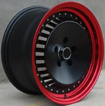 черный с красной кромкой 16-дюймовые легкосплавные автомобильные колеса 16x8.0 5x114.3