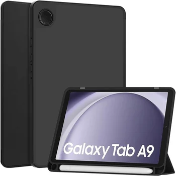 Чехол для Samsung Galaxy Tab A9 8,7-дюймовая гибкая задняя крышка из ТПУ 2023 года с держателем для ручки для Galaxy Tab A9 11