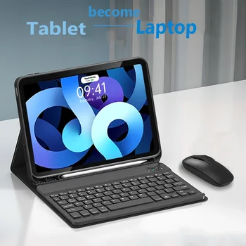 Чехол для клавиатуры для Samsung Galaxy Tab A9 Plus 11 дюймов 2023 A9 8.7 S9 FE 10.9 S8 S7 11 S6 Lite 10.4 A8 10.5 2021 A7 10.4 Penl Slot