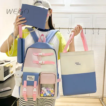 Школьная сумка для старшеклассников Элементарный простой рюкзак большой емкости для девочек колледжа Рабочая сумочка для женщин Офис