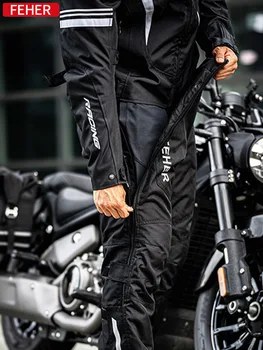 Штаны для езды на мотоцикле Зимние моторные термоштаны Rider Быстросъемные защитные штаны Ветрозащитные утолщенные быстросъемные штаны