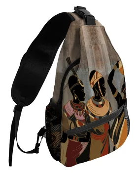 Этнический стиль Африканские женские нагрудные сумки для женщин Мужчины Водонепроницаемые сумки-мессенджеры Женская спортивная сумка через плечо