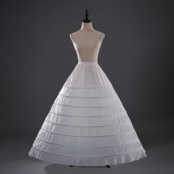 Юбка под свадебное платье, свадебное платье длинная нижняя юбка для женщин, несколько стальных ободков Кринолин для Complementos De Boda