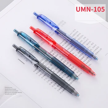 Япония UNI UMN-105 Ручка унисекс 0,5 мм Толкающая головка пули Черный Красный Синий Черный Студенческие принадлежности
