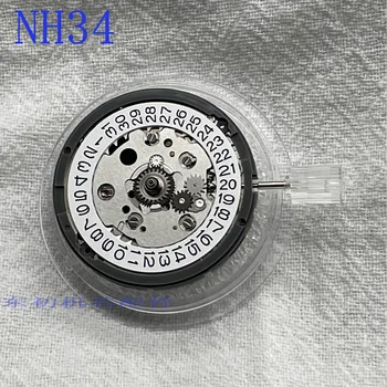Япония Оригинальная замена 24 камня NH34A/NH34 GMT Дата Автоматический механический механизм Высокоточные наборы заводных штоков